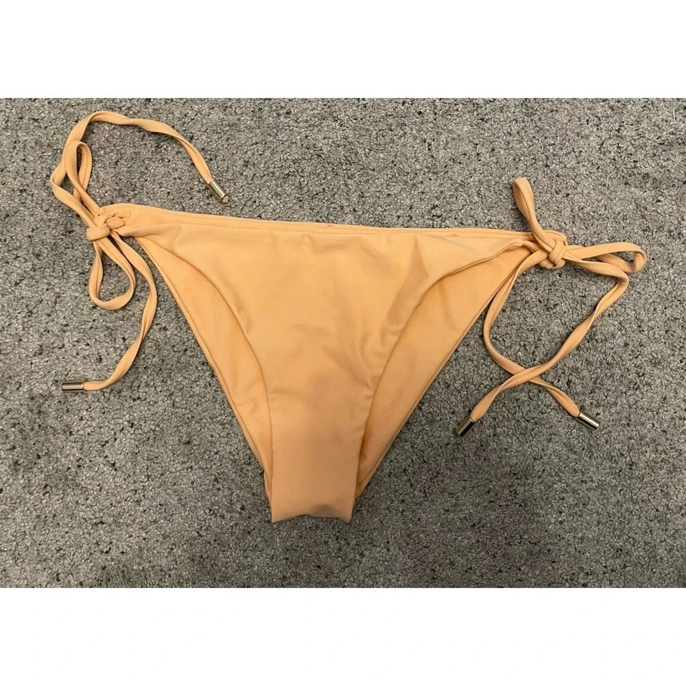 Monday Swim St. Barth's Bikini Peach Medium Top & petite bottom beach Tropical